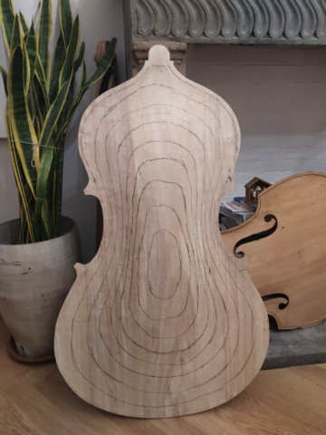 Fondo completamente tracciato con le curve isolivello