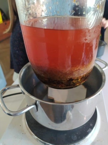 Ingredienti a sciogliere nell'alcol